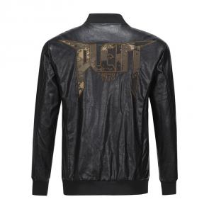 blouson en cuir homme philipp plein noir fly plein 1978